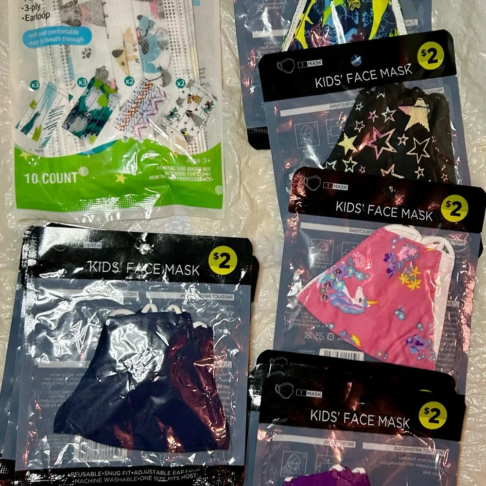 Kids' Face Masks with Fun Prints